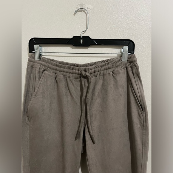 NWT Zara Suede Joggers - Picture 3 of 5
